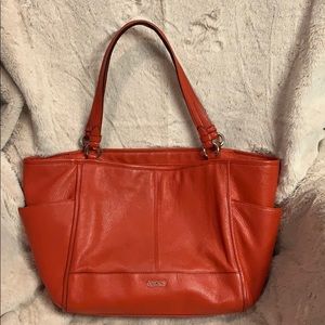 Beautiful Coral Coach Handbag